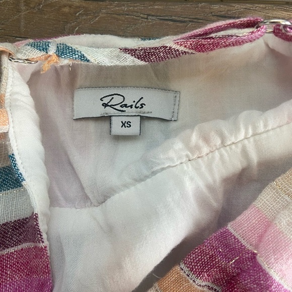 Rails Striped Midi Dress in Pink and White - Picture 9 of 10